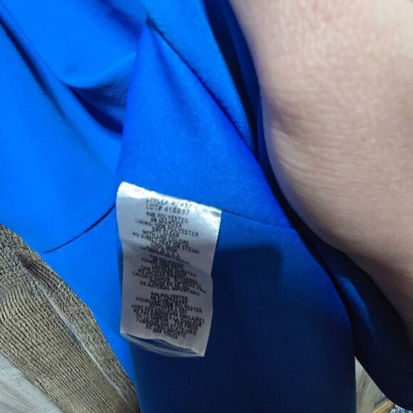 Aqua Blue Slit Maxi Sheath Dress NWT - Picture 6 of 6